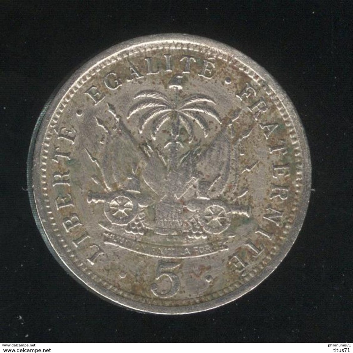 5 Centimes Haïti 1901 TTB - Haiti