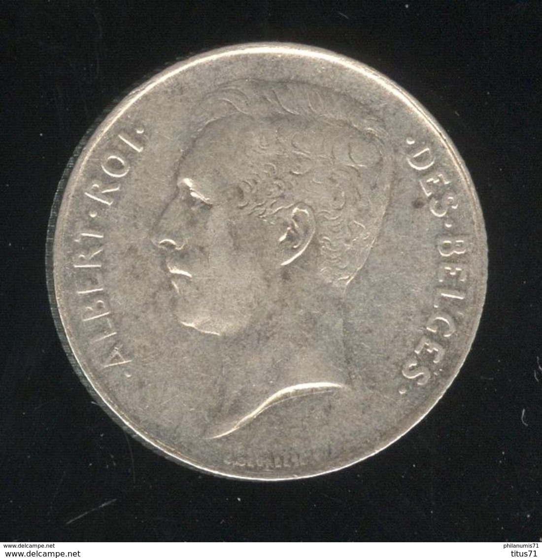 1 Franc Belgique 1912 Albert Roi Des Belges - TTB+ - 1 Franco