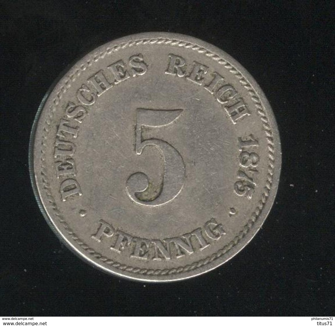 5 Pfennig Allemagne / Germany 1875 C - TTB+ - 5 Pfennig