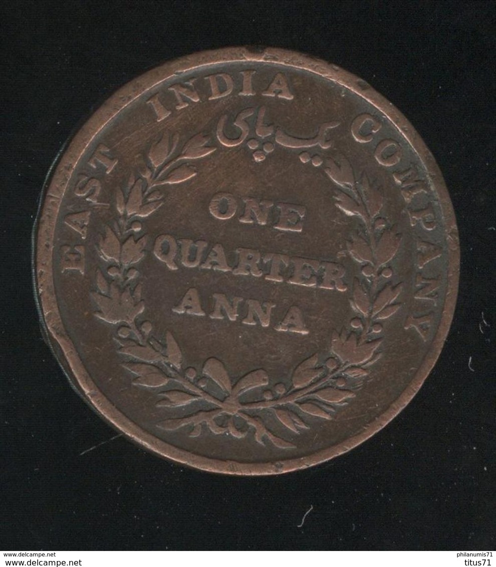 1/4 Anna East India Company 1835 - TTB+ - Colonies