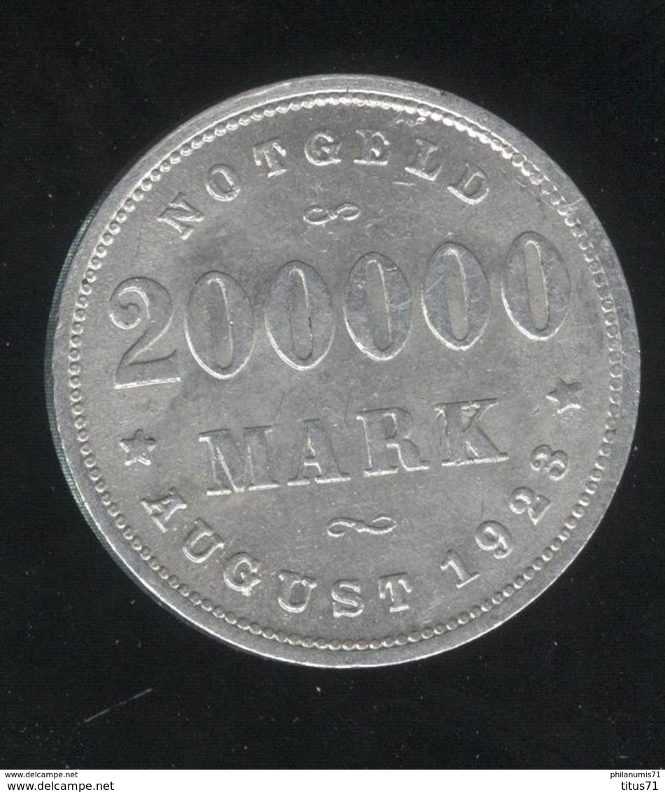 Notgeld Allemagne 200 000 Mark Hambourg 1923 SUP - Otros & Sin Clasificación