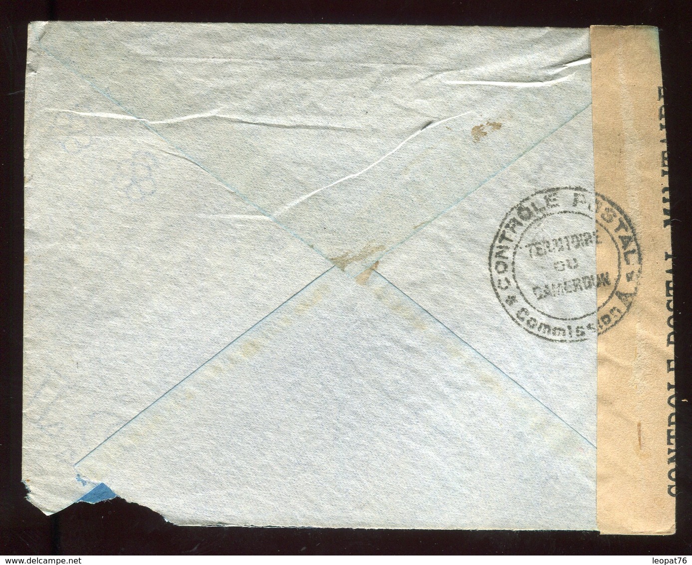 Cameroun - Enveloppe Commerciale De Douala Pour Casablanca En 1944 Avec Contrôle Postal - N228 - Brieven En Documenten