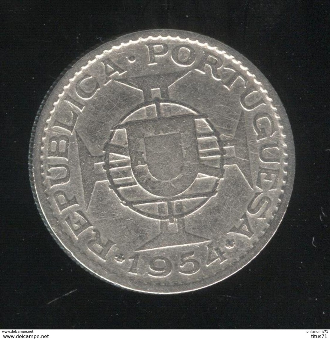10 Escudos 1954 Mozambique Colonie Portugaise - Mozambico