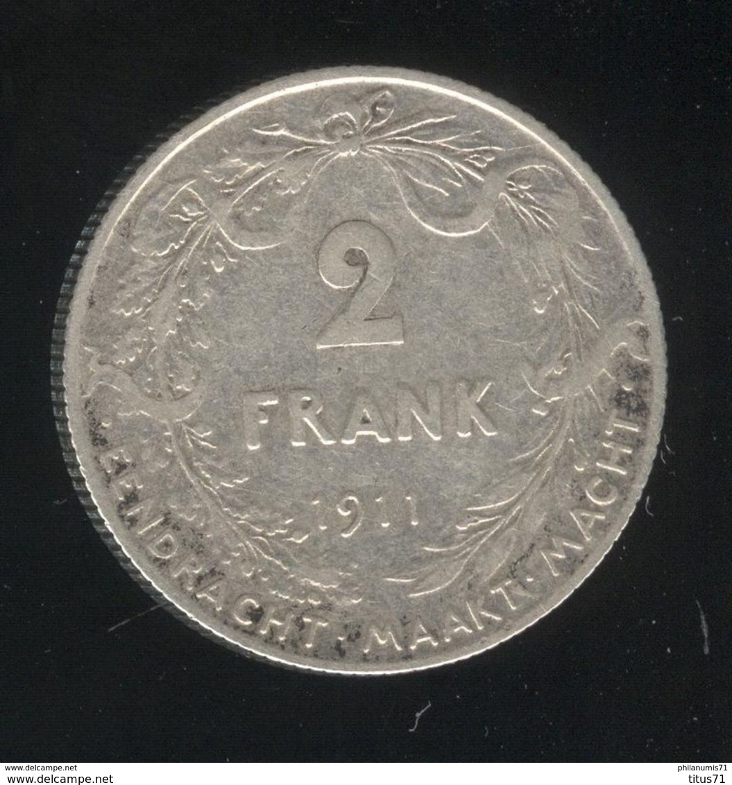 2 Francs Belgique / Belgium 1911 TTB+ - 2 Francos