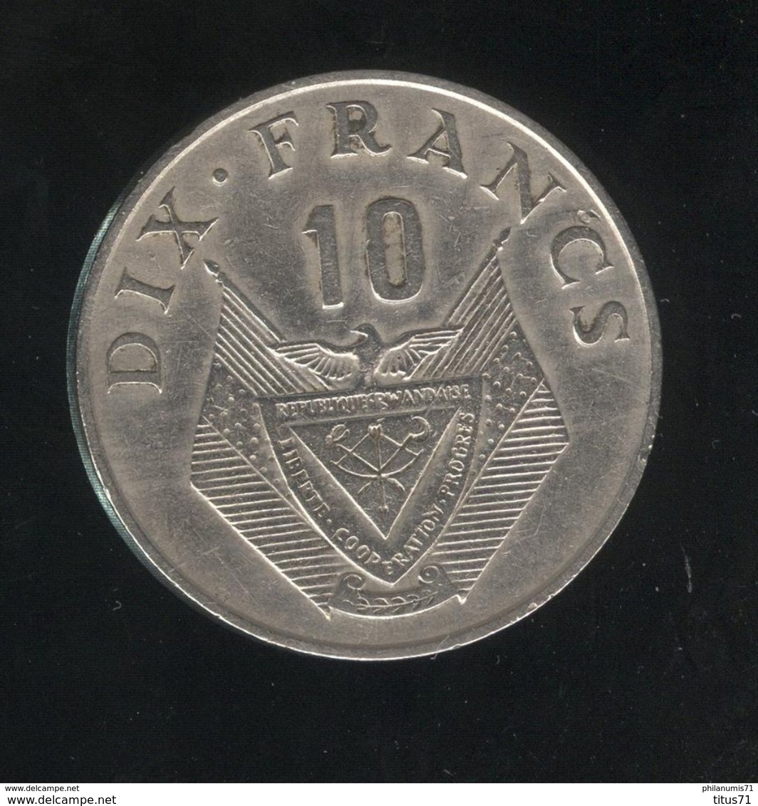 10 Francs Rwanda 1974 TTB+ - Rwanda