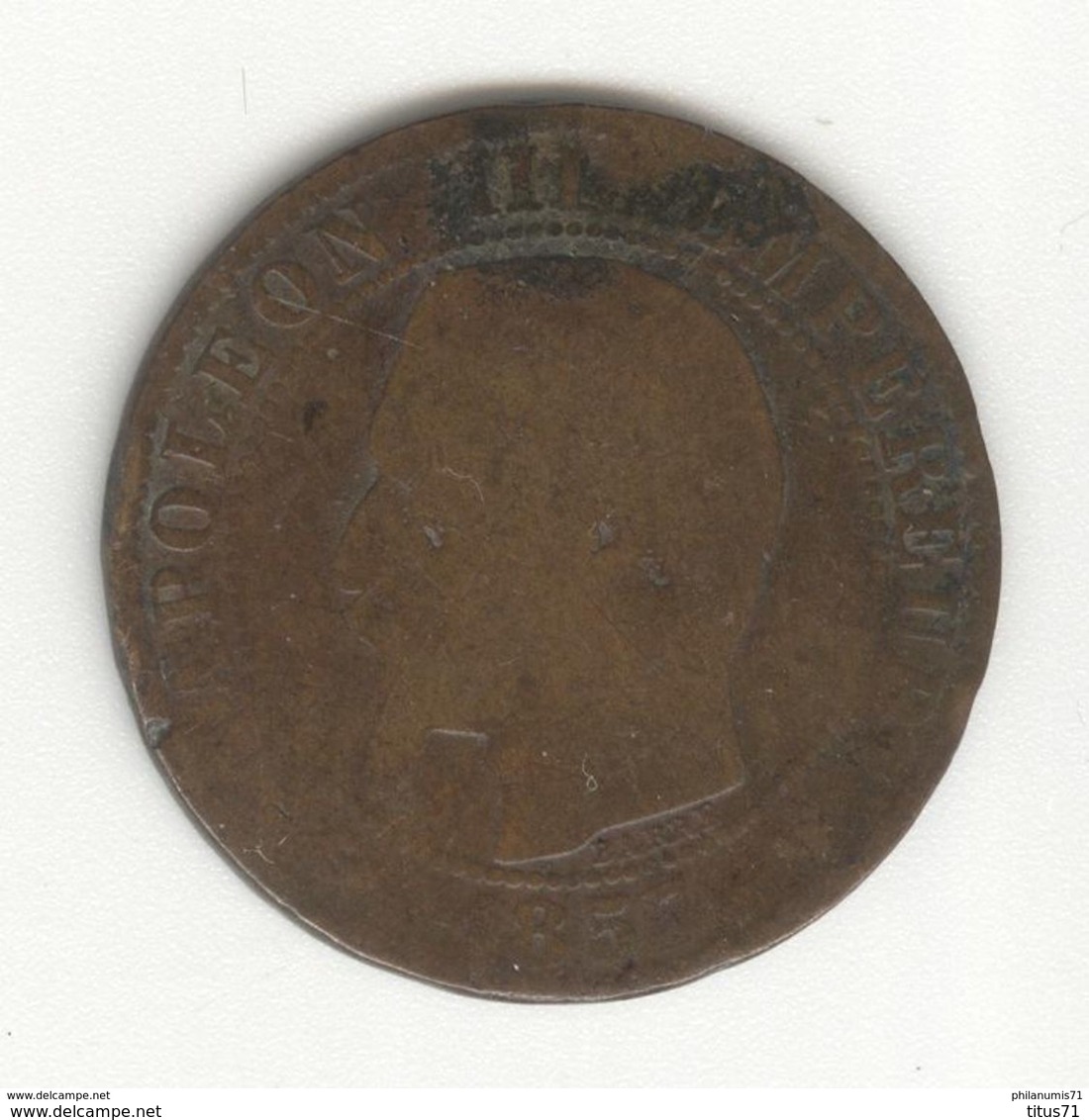 5 Centimes France 1857 W - Other & Unclassified