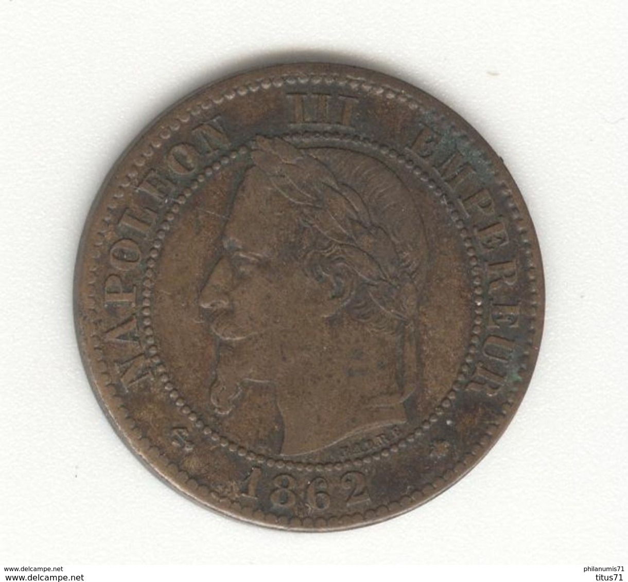 2 Centimes France 1862 A - Napoléon III Tête Laurée - TTB+ - 2 Centimes