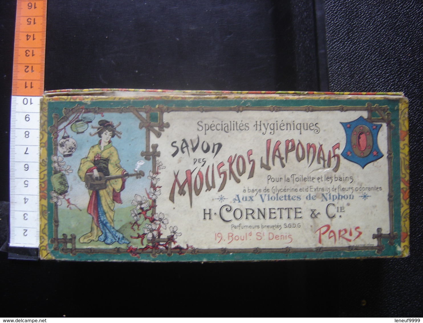 Ancienne Boite En Carton SAVON DES MOUKOS JAPONAIS Cornette Paris Old Box Vintage - Boîtes