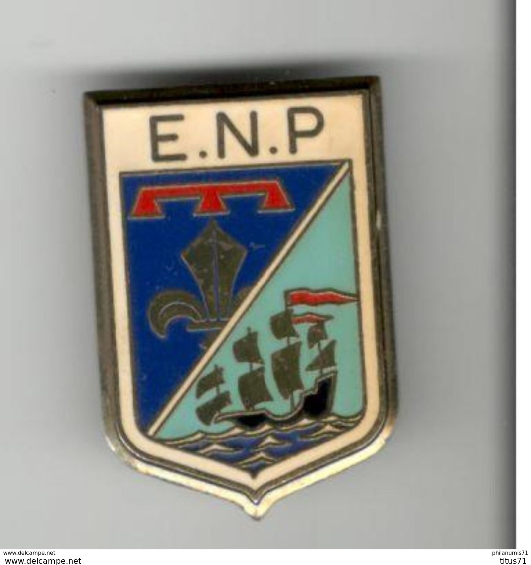 Insigne ENP Type 1 - Ecole Nationale De Police - Fabricant Delsart - Polizia