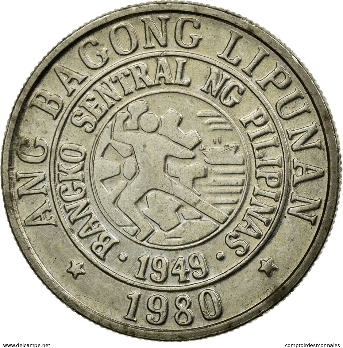 Monnaie, Philippines, 25 Sentimos, 1980, TTB, Copper-nickel, KM:227 - Philippines