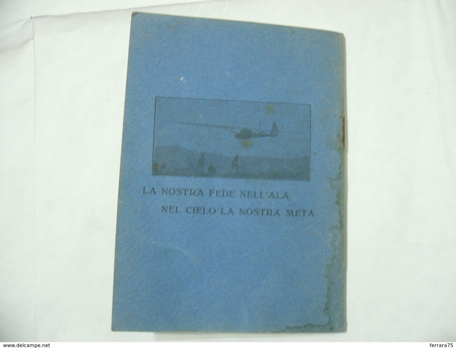 WW2 REGIA AERONAUTICA AVIERE VARESE PNF LIBRETTO PERSONALE DI VOLO ZOGLING SCUOLA FEDERALE FASCISTA DI VOLO