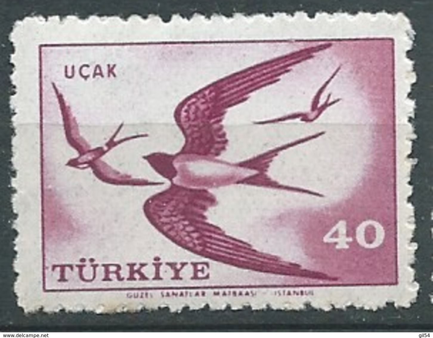 Turquie Alexandrette - Aérien   -  Yvert N° 39   **  -  Cw 33927 - Posta Aerea