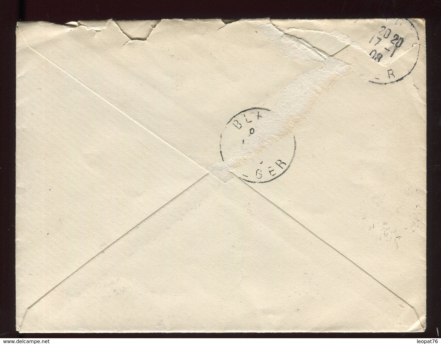 Maroc - Enveloppe En FM Du Corps De Débarquement Pour Blida En 1908 - N244 - Cartas & Documentos