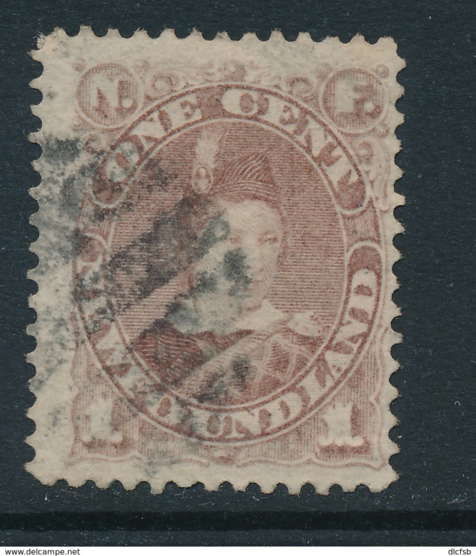 NEWFOUNDLAND, 1880 1c Red-brown Fine Used, SG44b, Cat £20 - 1865-1902