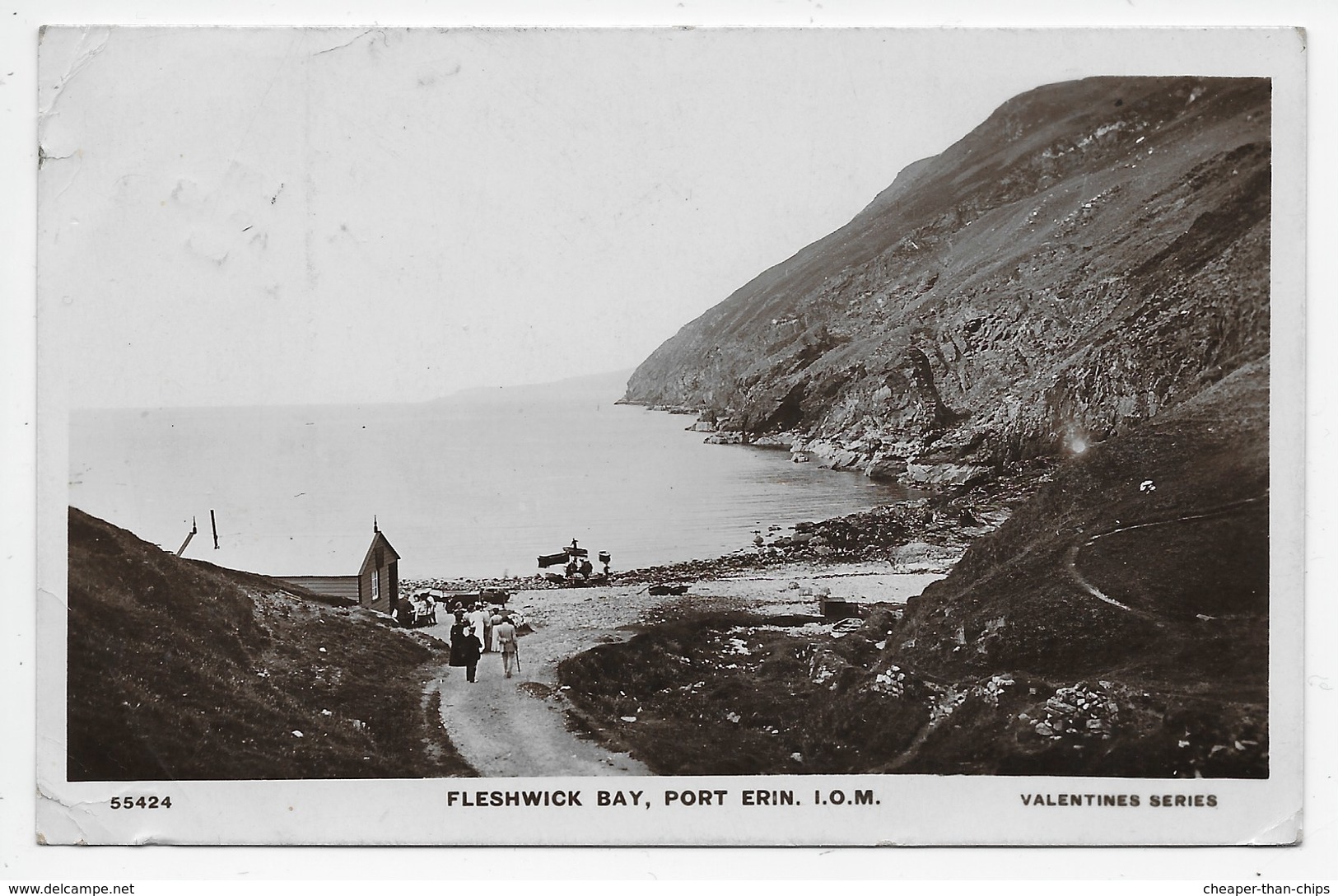 Fleshwick Bay, Port Erin, I.O.M. - Valentine XL 55424 - Man (Eiland)