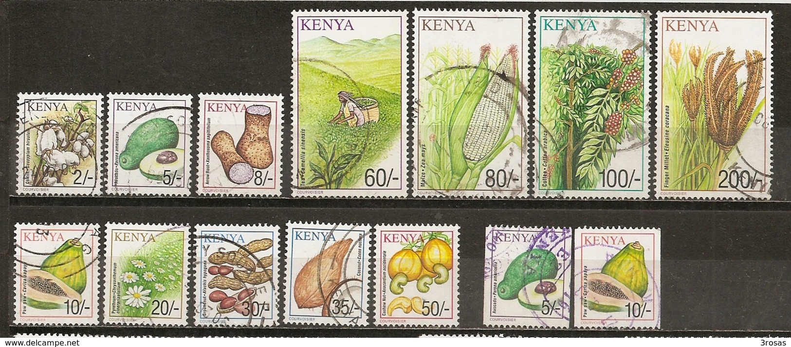 Kenya 2001 Fruits Produits Crops Obl - Kenya (1963-...)