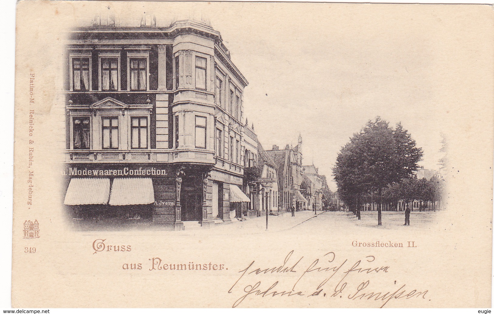 656/ Gruss Aus Neumünster, Grossflocken II. 1898 - Neumünster