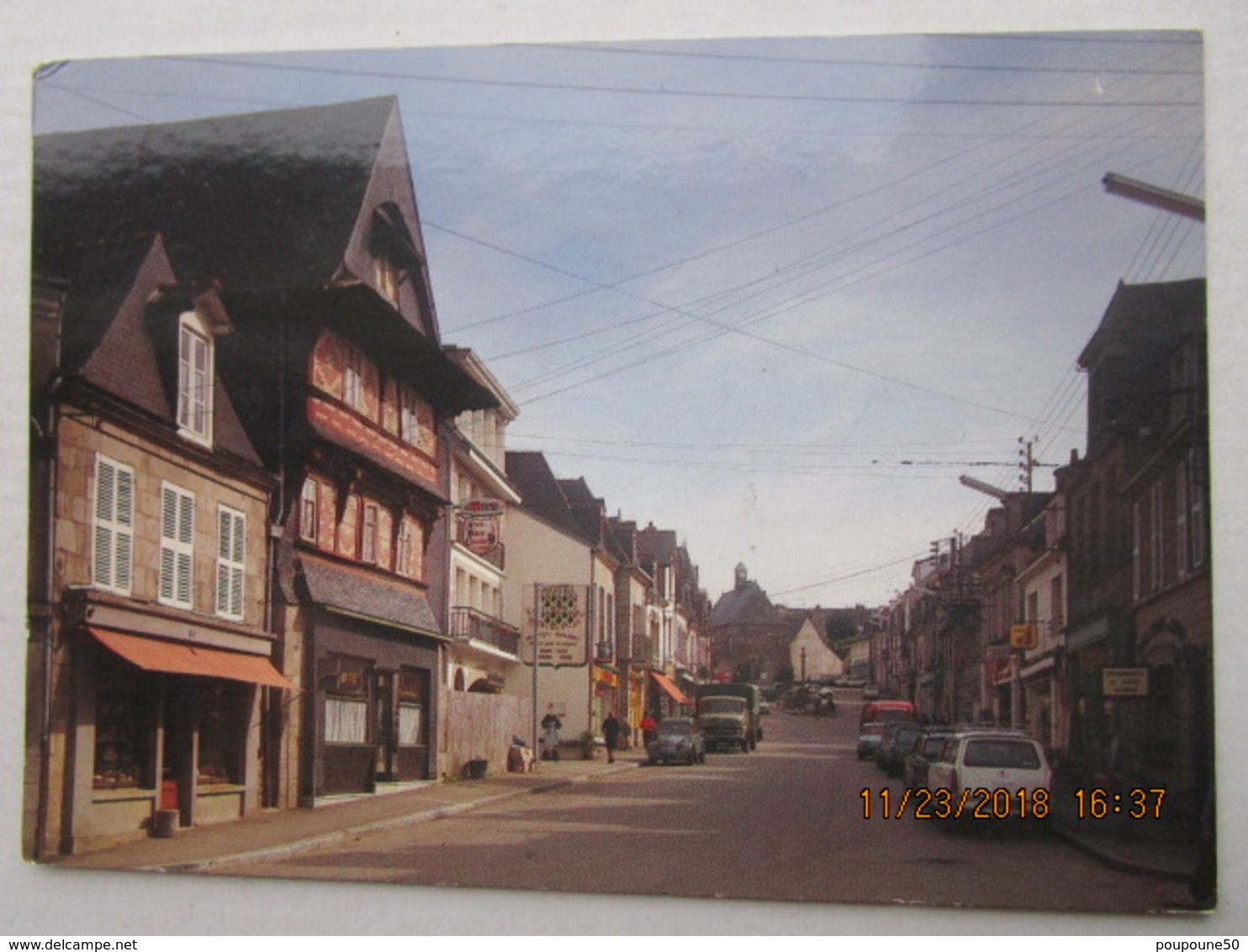 CP 56 Morbihan GUEMENE Sur SCORFF  - La Grand'rue  Pérès 1992 - Guemene Sur Scorff