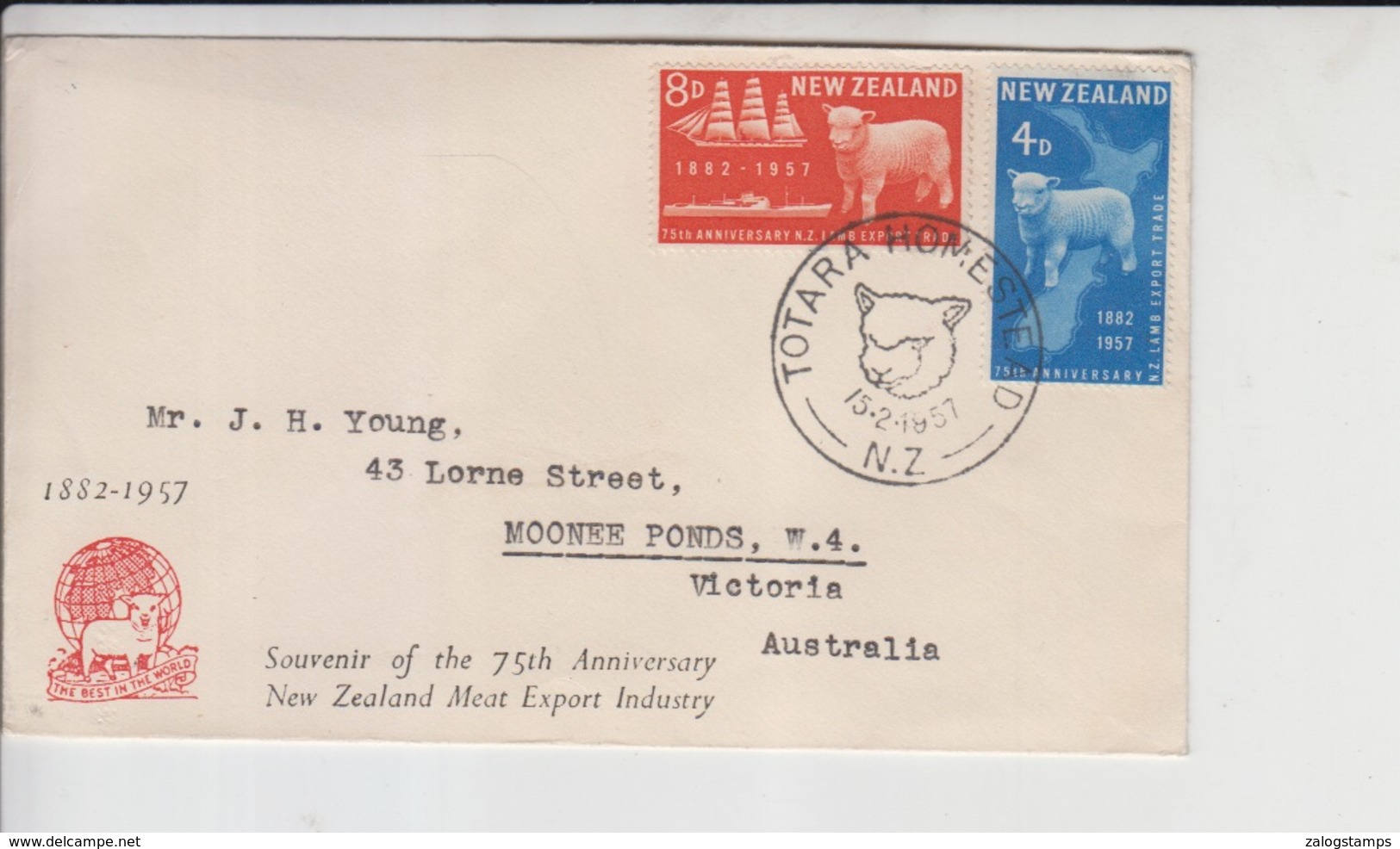 New Zealand Airmail Cover England,      (A-428) - Covers & Documents