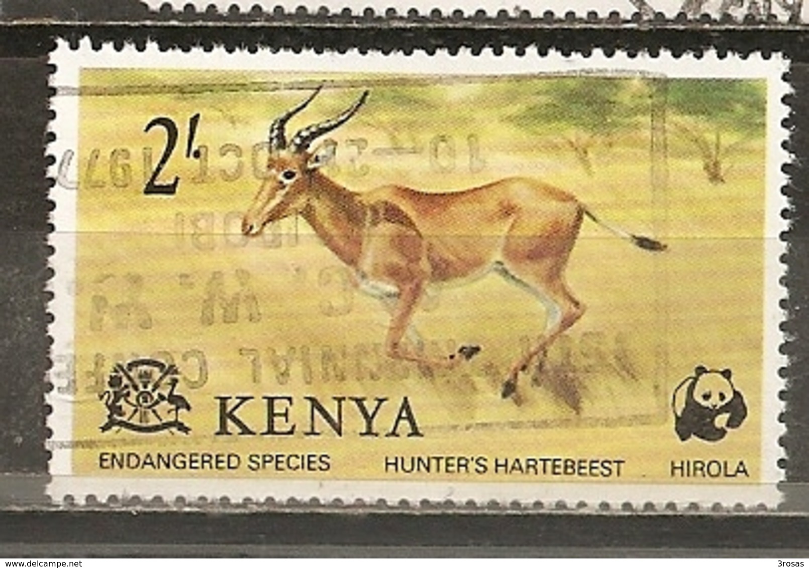 Kenya 1977 Hartebeest Animal Obl - Kenya (1963-...)