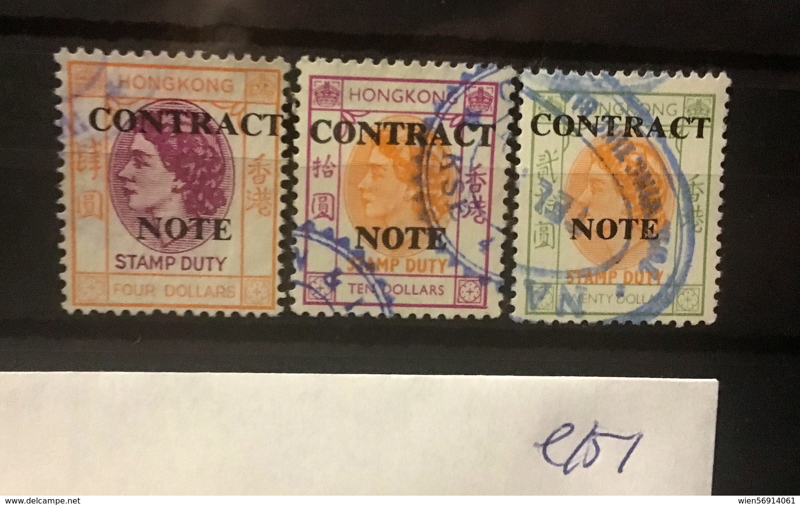 E151 Hong Kong Collection - Postal Fiscal Stamps