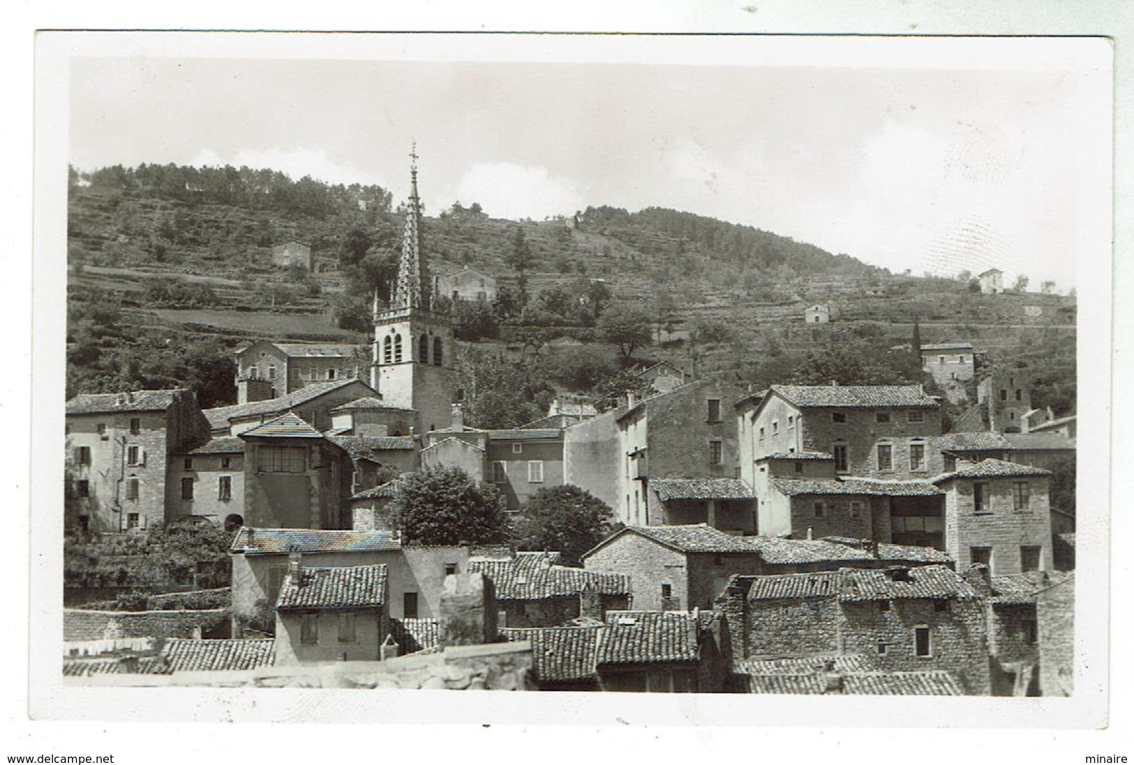 LARGENTIERE - Le Clocher Et Le Quartier De L'Armaingaud - Format 9 X 14- Bon état - Largentiere