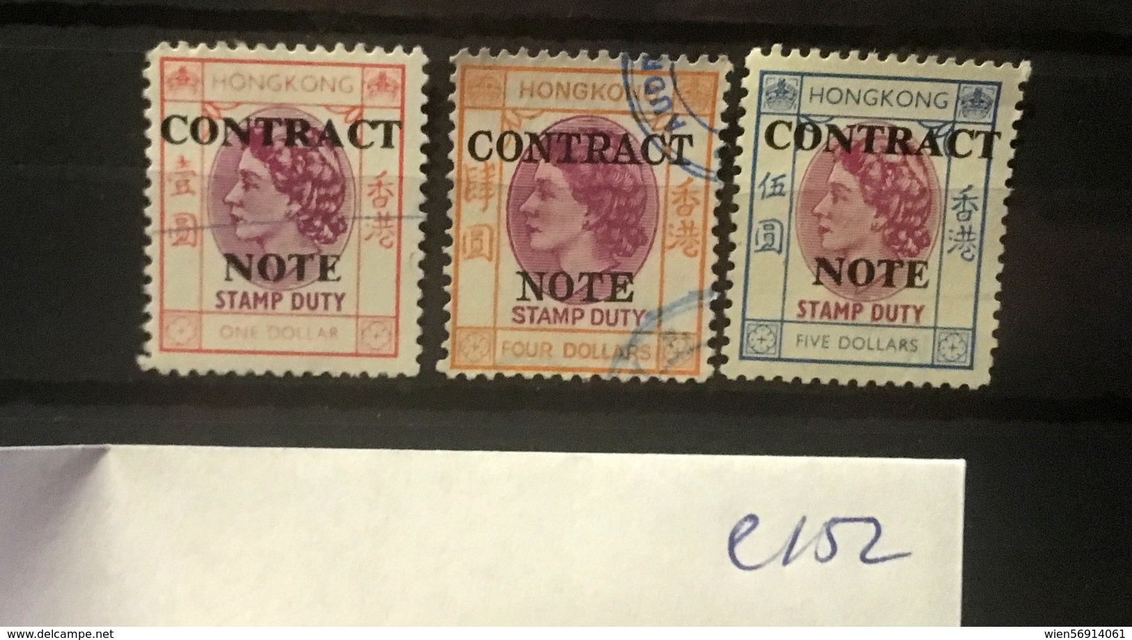 E152 Hong Kong Collection - Sellos Fiscal-postal