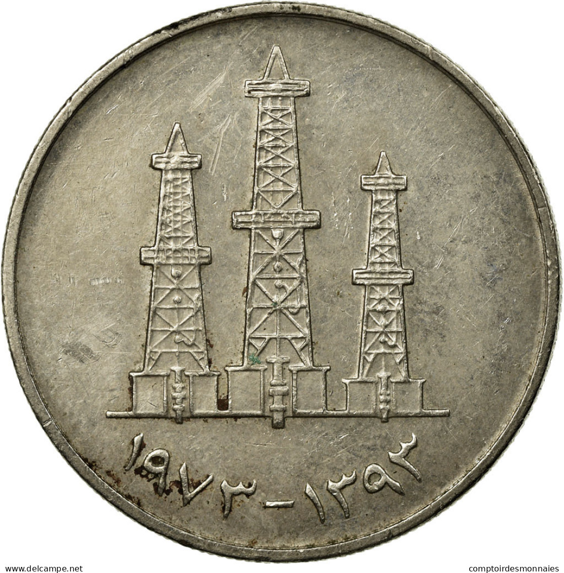 Monnaie, United Arab Emirates, 50 Fils, 1973/AH1393, British Royal Mint, TB+ - Emirats Arabes Unis