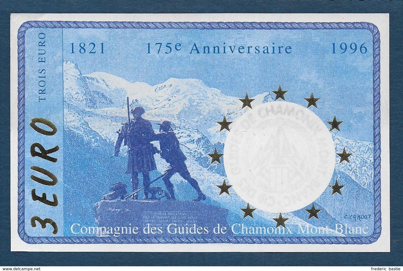 France - Chamonix Mont Blanc - Vignette De 3 €  De 1996 - Other & Unclassified