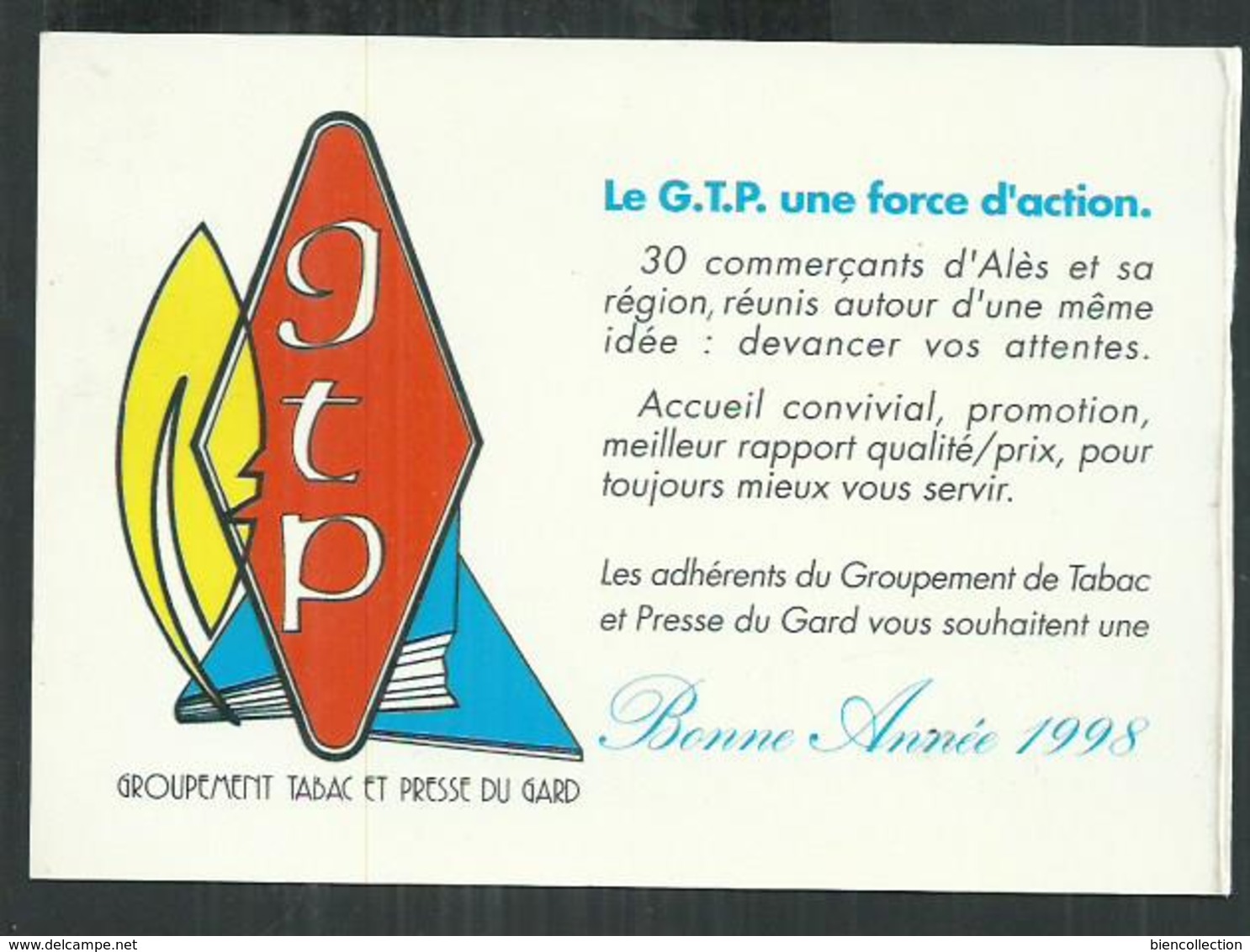 Gard. Calendrier 1998 Du Groupement Tabac Et Presse D'Alès Format C¨PM - Petit Format : 1991-00