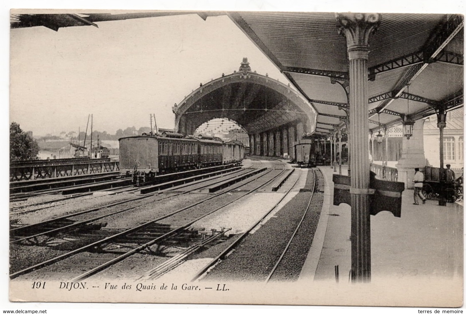 Dijon : Vue Des Quais De La Gare (Editeur Lévy Fils Et Cie, Paris, LL N°191) - Dijon