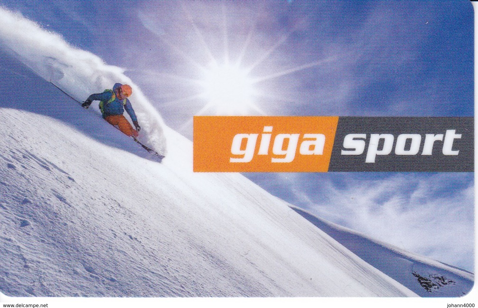 Geschenkkarte Giga Sport  Gift - Gift Cards