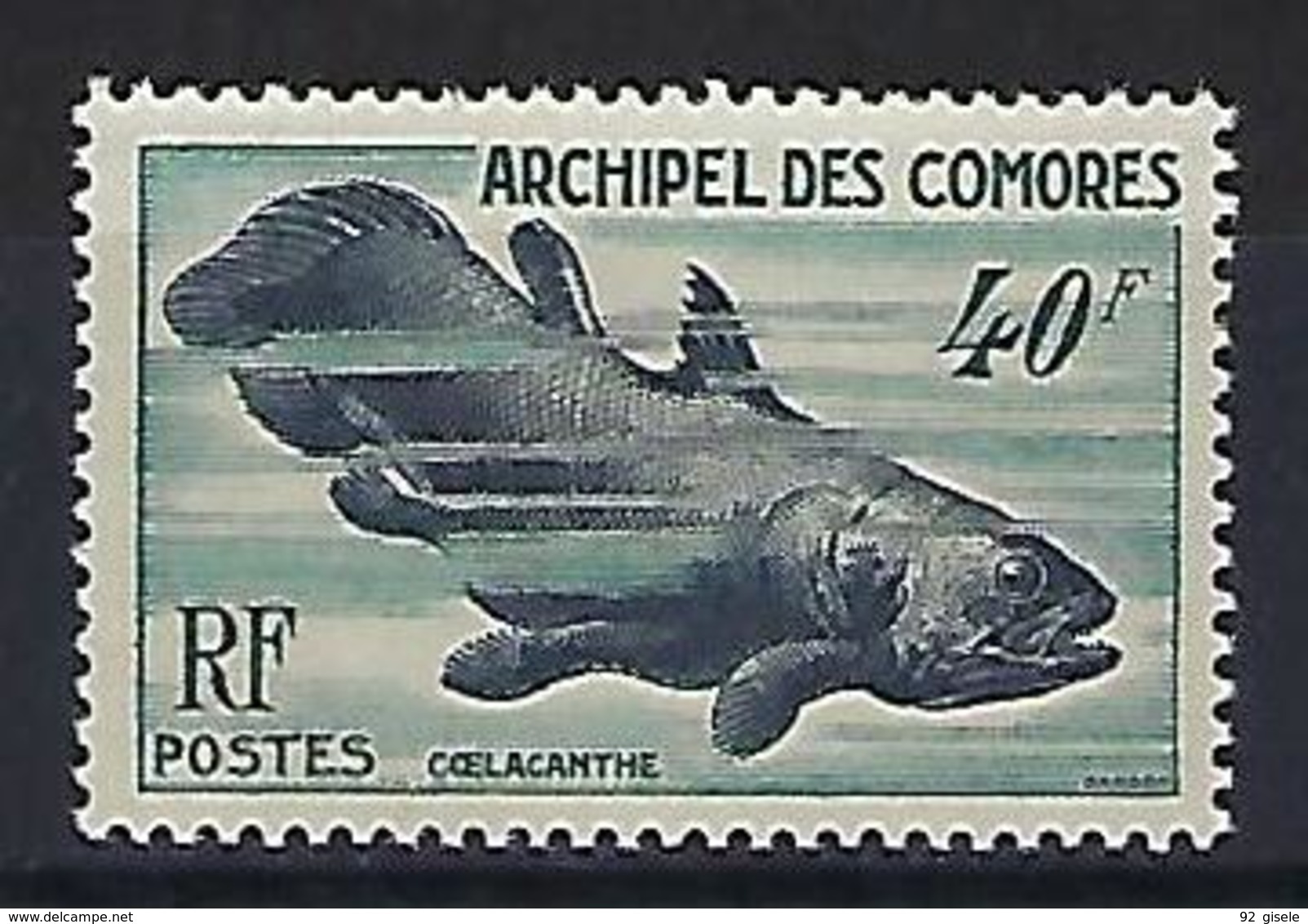 Comores YT 13 " Faune Marine " 1954 Neuf** - Ungebraucht