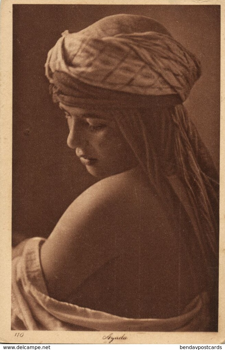 Beautiful Arab Girl Named Ayada (1920s) L. & L. 110 Postcard - Asien