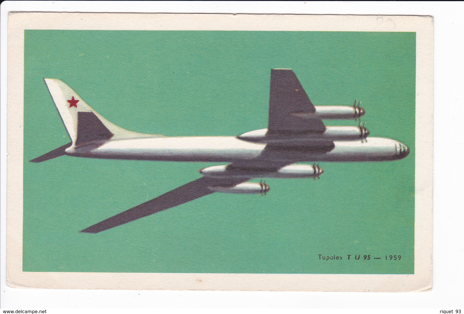 Tupolev TU 95 - 1959 (dessin Pour Les Chocolats TOBLER) - 1946-....: Moderne