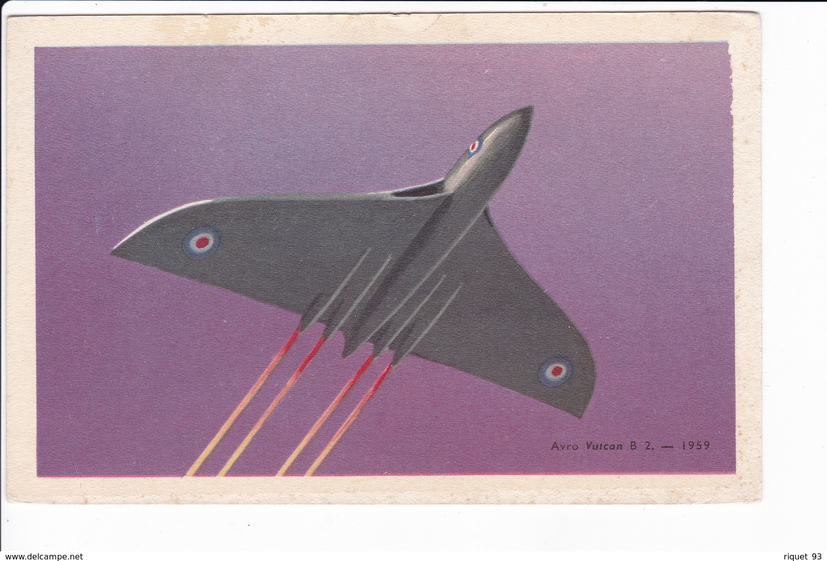 Avro Vulcan B 2 - 1959 (dessin Pour Les Chocolats TOBLER) - 1946-....: Modern Tijdperk