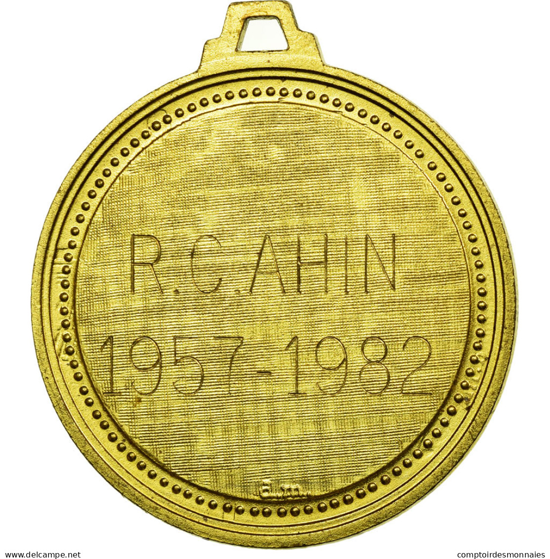 Belgique, Médaille, Sport, Football, RC Ahin, 1982, Bandoli, SUP, Gilt Bronze - Autres & Non Classés