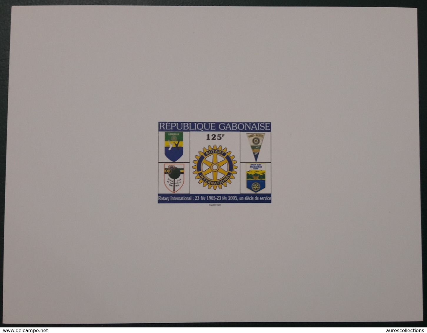 GABON 2005 ROTARY CLUB - DELUXE PROOF EPREUVE DE LUXE - ULTRA RARE - Rotary, Lions Club