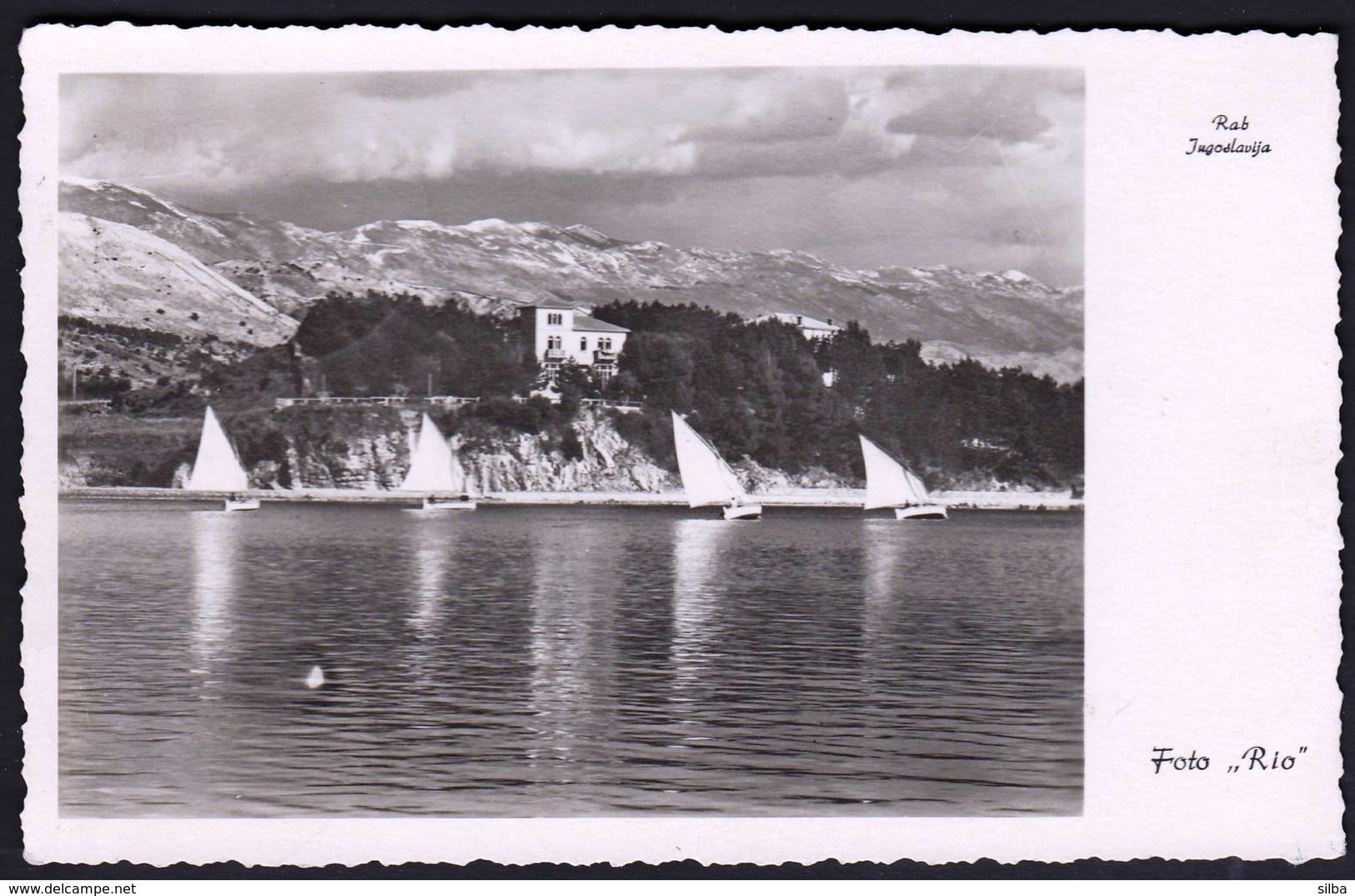 Croatia Rab, Arbe 1938 / Panorama, Sailing Regatta / Foto Rio - Croatia