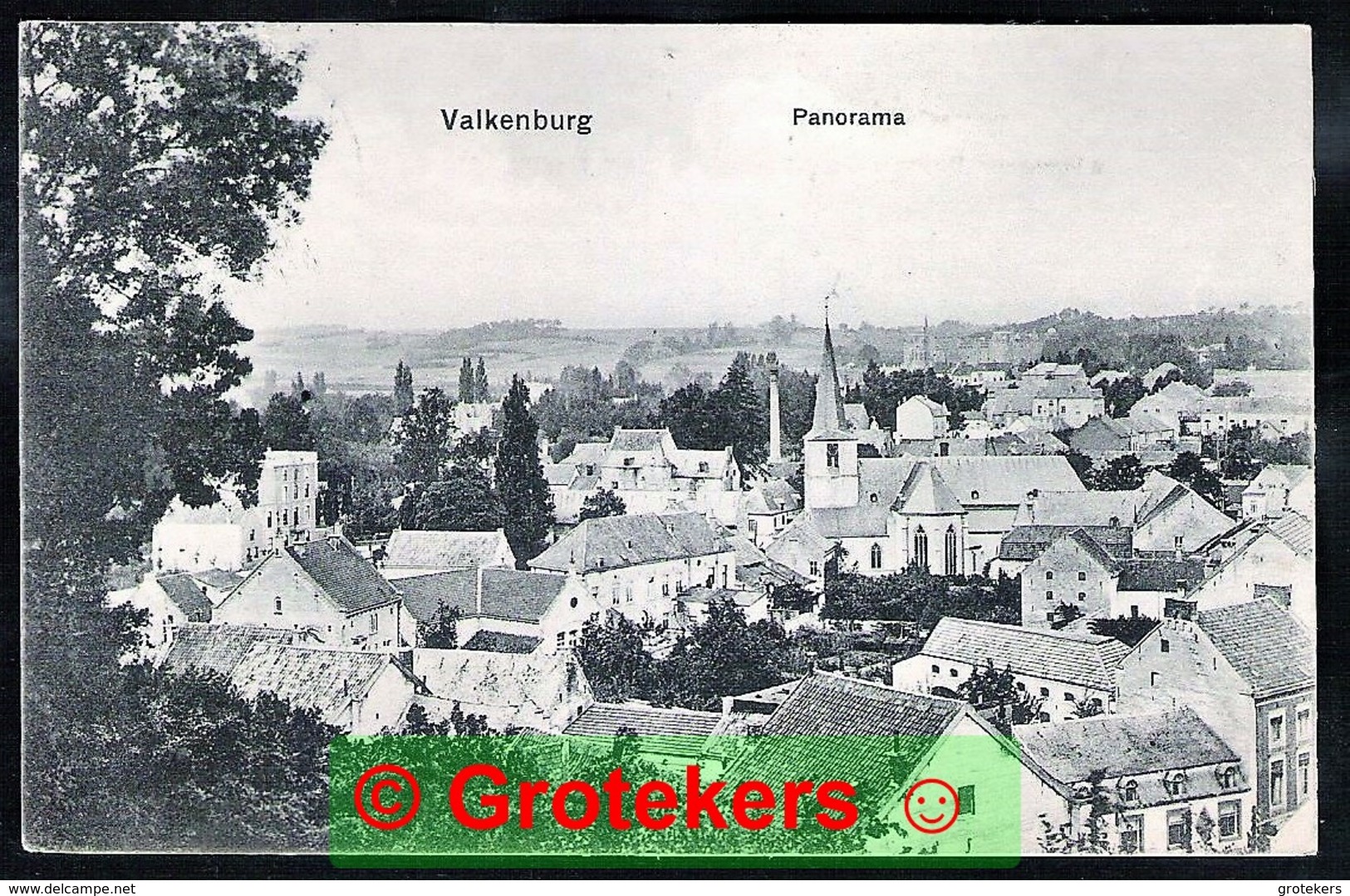 VALKENBURG Panorama 1910 Langebalkstempel Houthem-St. Gerlach 1 - Valkenburg