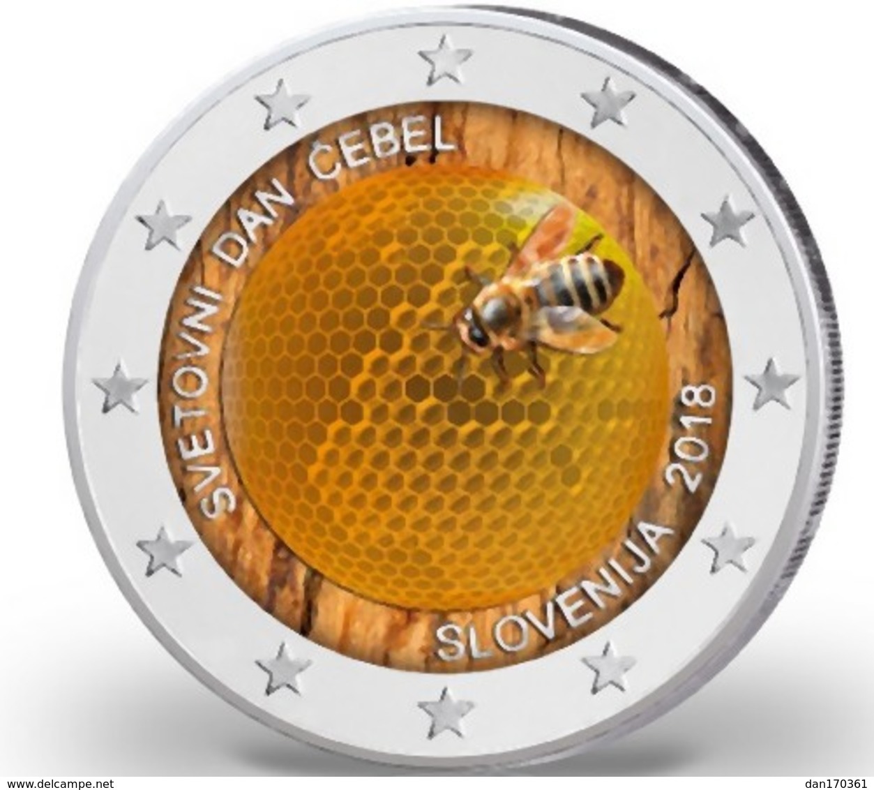 SLOVENIE  2018 - ABEILLES - 2 EUROS COMMEMORATIVE COULEUR - FARBE - COLORED - COLOR - Slovénie