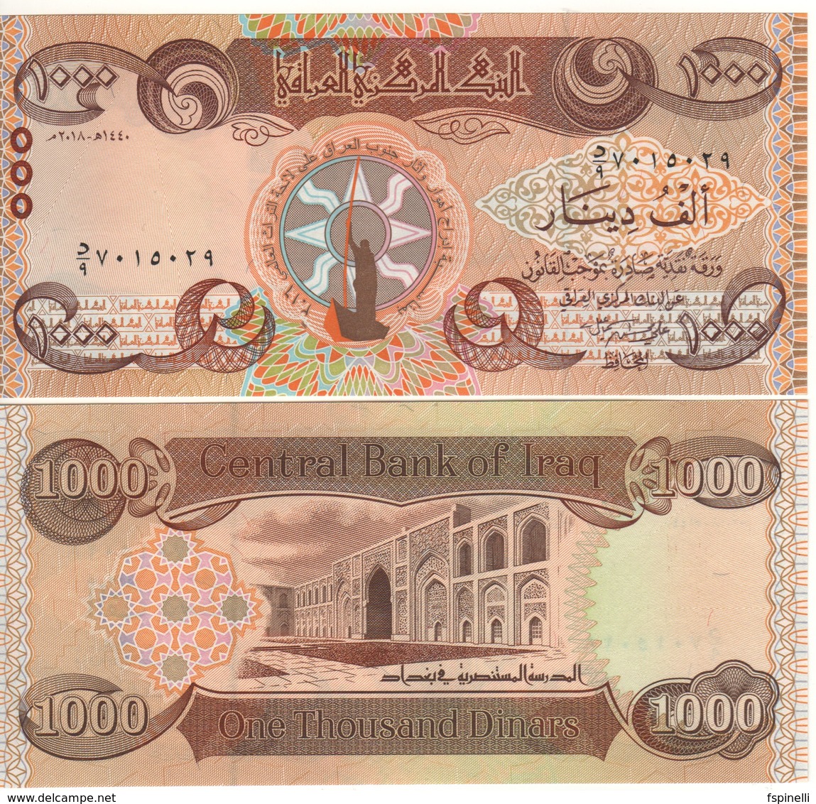 IRAQ   New 1'000 Dinars  New Design   2018  Pnew    UNC - Iraq