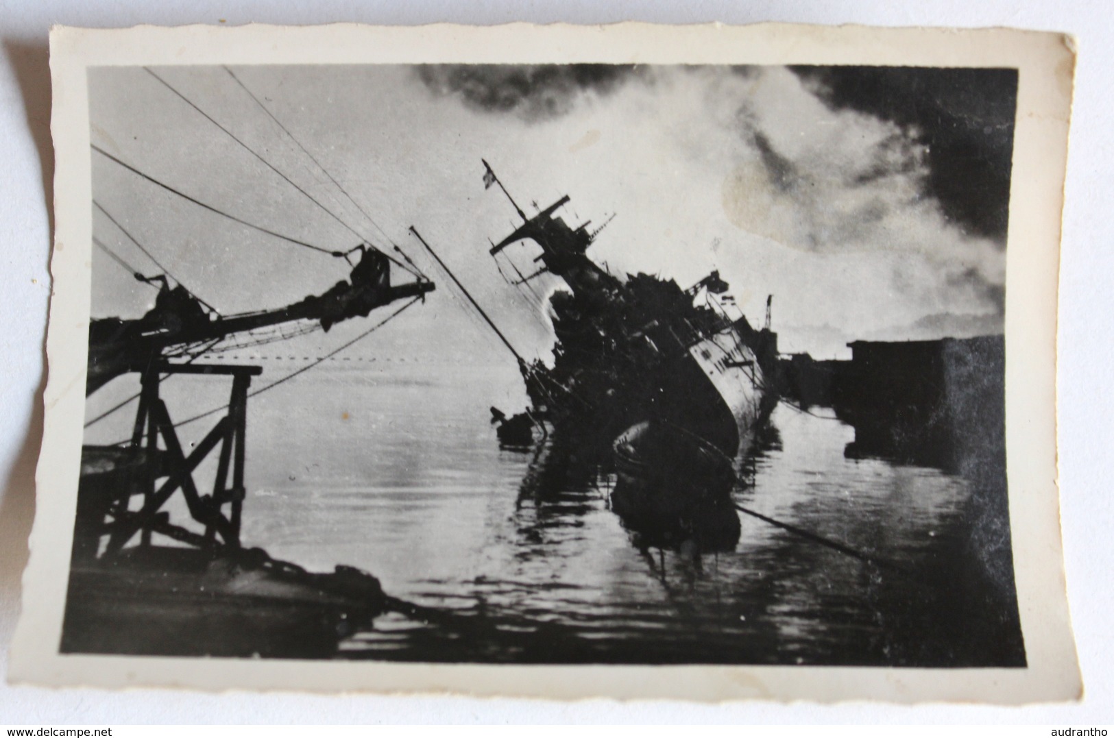 9 photos originales 27 novembre 1942 WWII sabordage flotte française Toulon tank allemand navire guerre 39-45