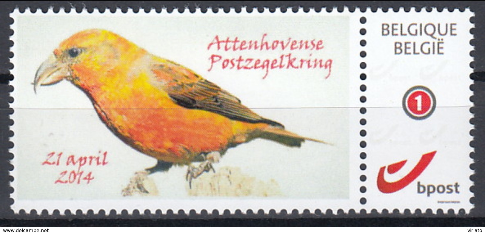 AB0123 - Attenhovense Postzegelkring 2014 - 1985-.. Birds (Buzin)