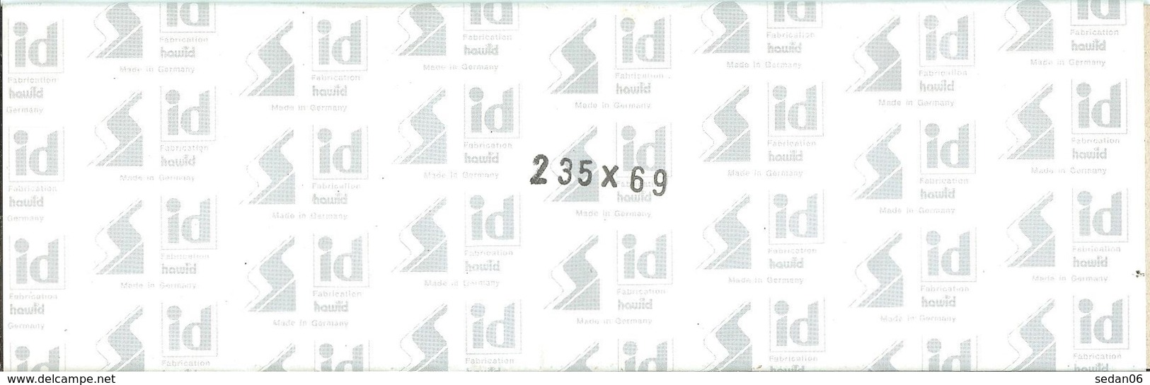 I.D. - Bandes 235x69 Fond Noir (double Soudure) - Bandes Cristal