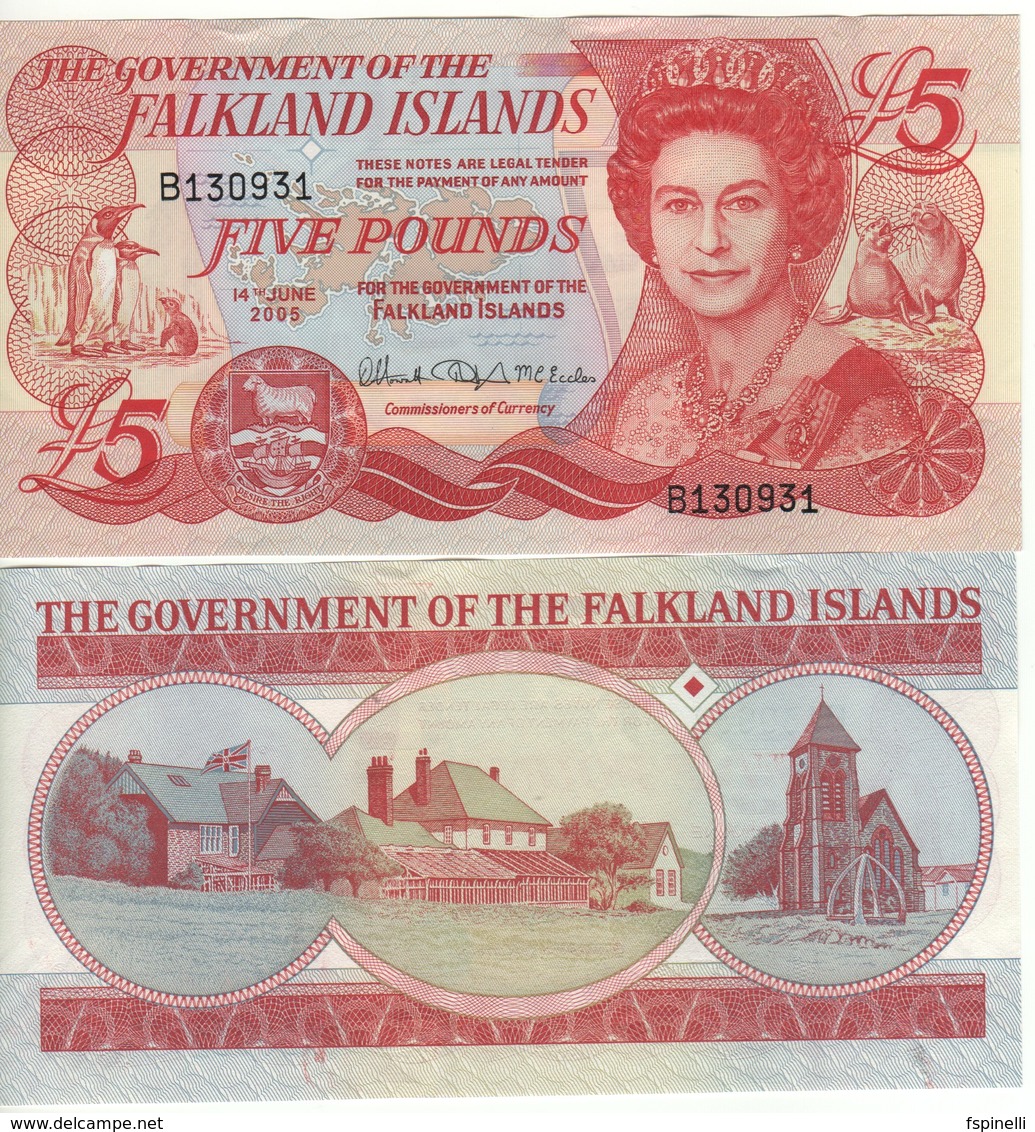 FALKLAND  £ 5   P17   Dated  2005 - A Identifier