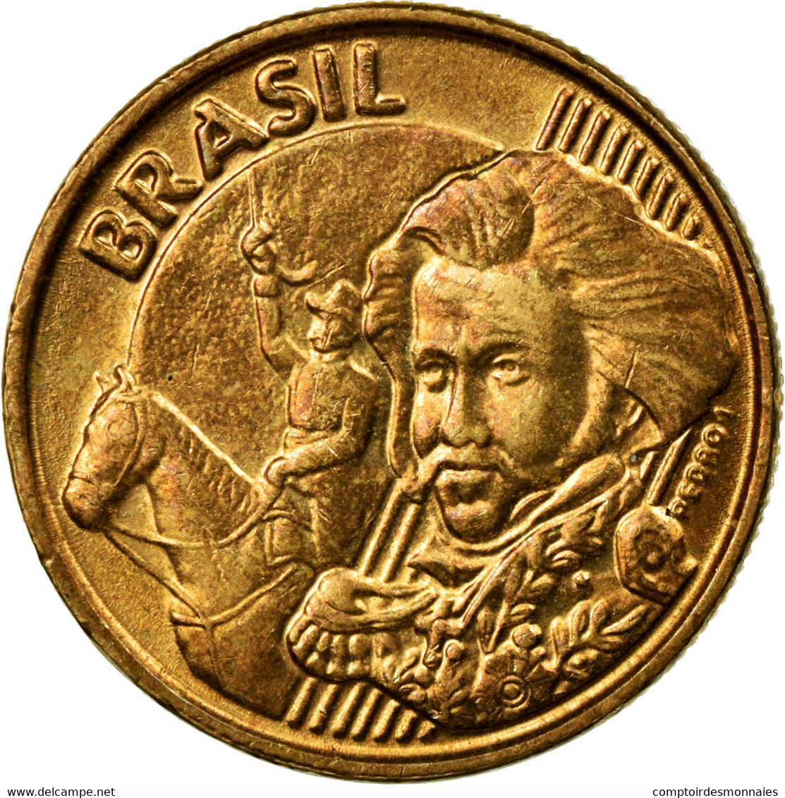 Monnaie, Brésil, 10 Centavos, 2012, TTB, Bronze Plated Steel, KM:649.2 - Brazil