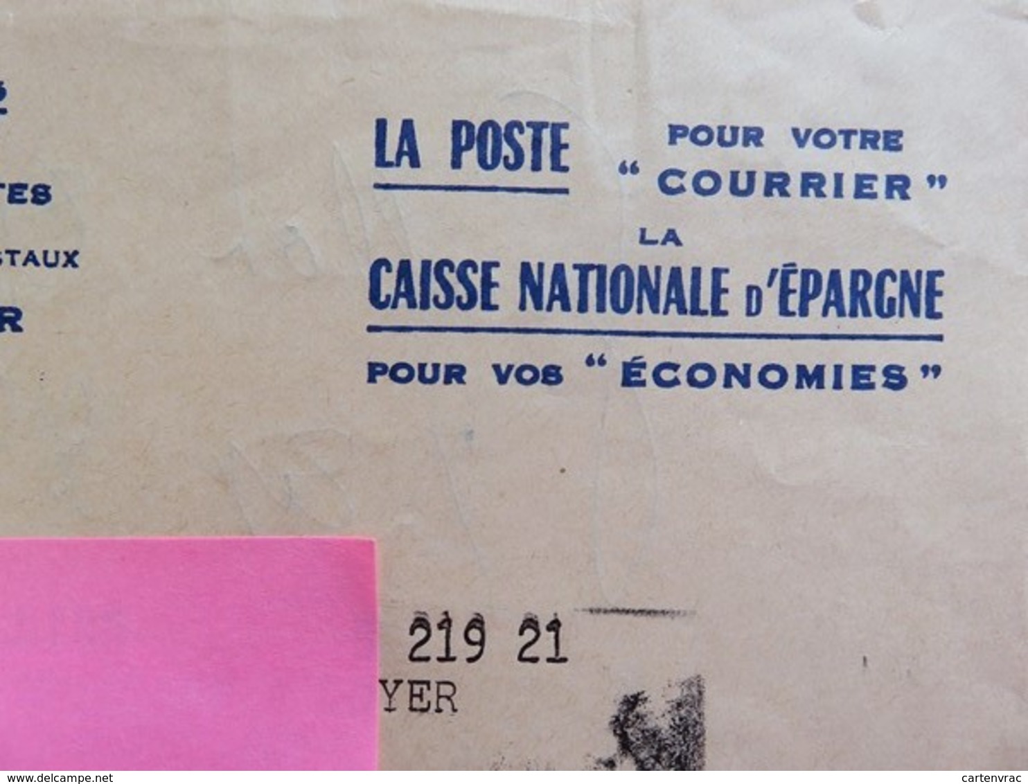 France - Enveloppe Service Des Postes - Centre De Chèque Postaux - Publicité CNE - Tampon Marqueur 1966 - St Affrique - Oblitérations Mécaniques (Autres)