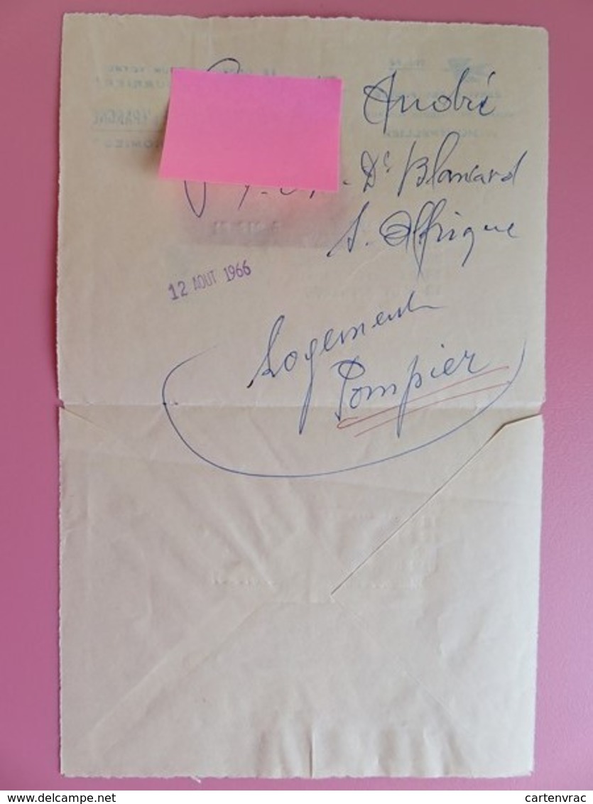 France - Enveloppe Service Des Postes - Centre De Chèque Postaux - Publicité CNE - Tampon Marqueur 1966 - St Affrique - Oblitérations Mécaniques (Autres)