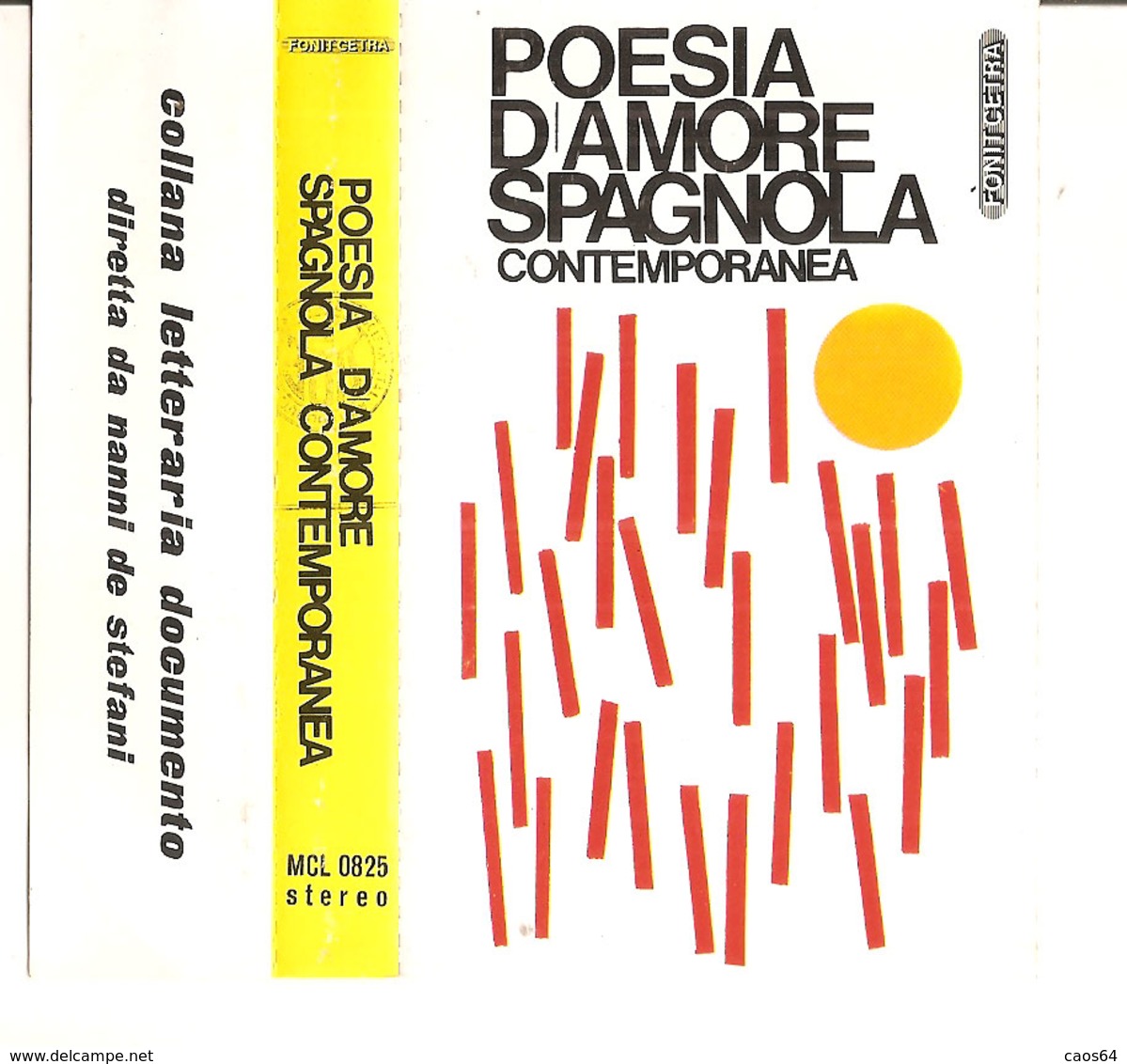 POESIA D’AMORE SPAGNOLA CONTEMPORANEA	  Arnoldo Foa - Cassettes Audio